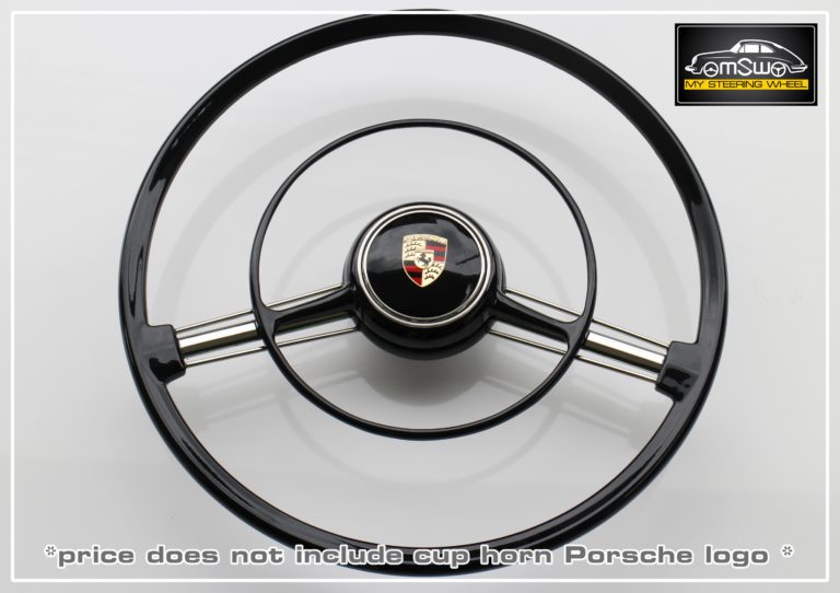 Porsche 356 steering wheel in black MSW My Steering Wheel